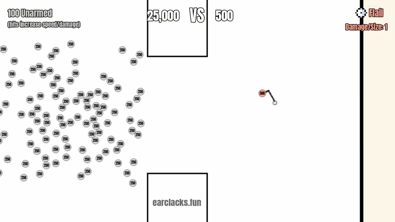 1 Flail ⛓️ VS 👊 100 Unarmed