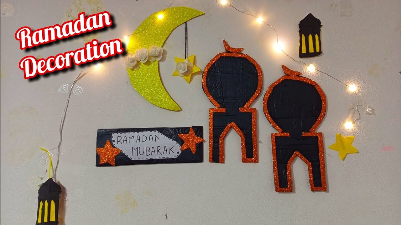 Ramadan decorations idea 2026 || Ramadan decorations at home|| easy cardboard Ramadan decorations 