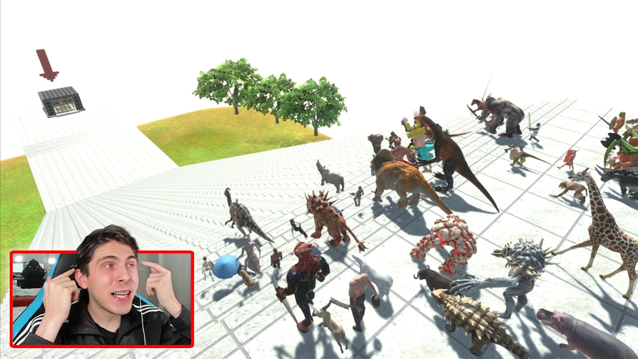 ESCALERAS GIGANTES TORNEO - QUIEN PUEDE SOBREVIVIR? - ANIMAL REVOLT BATTLE SIMULATOR