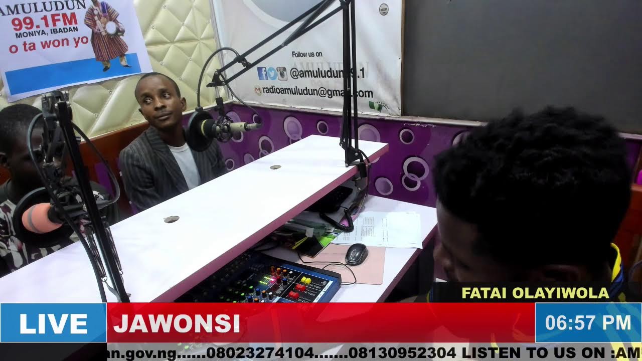 AMULUDUN 99.1 FM MONIYA IBADAN...O TA WON YO