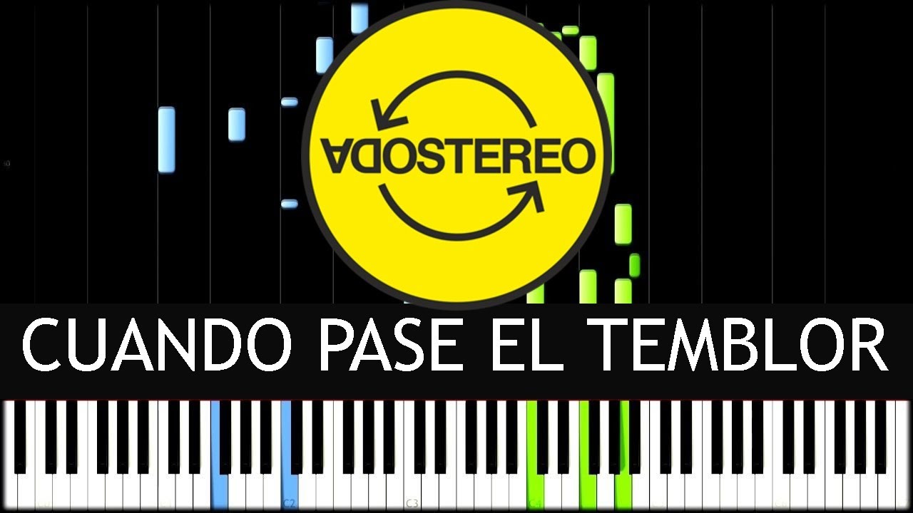 Soda Stereo | Cuando pase el temblor 🎹 PIANO TUTORIAL | PARTITURA DISPONIBLE