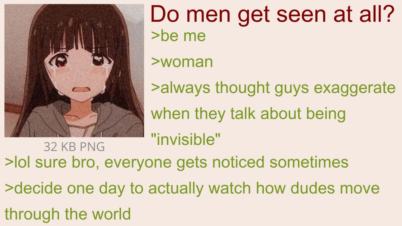 Never Realized How Invisible Some Men Are Until I Paid Attention