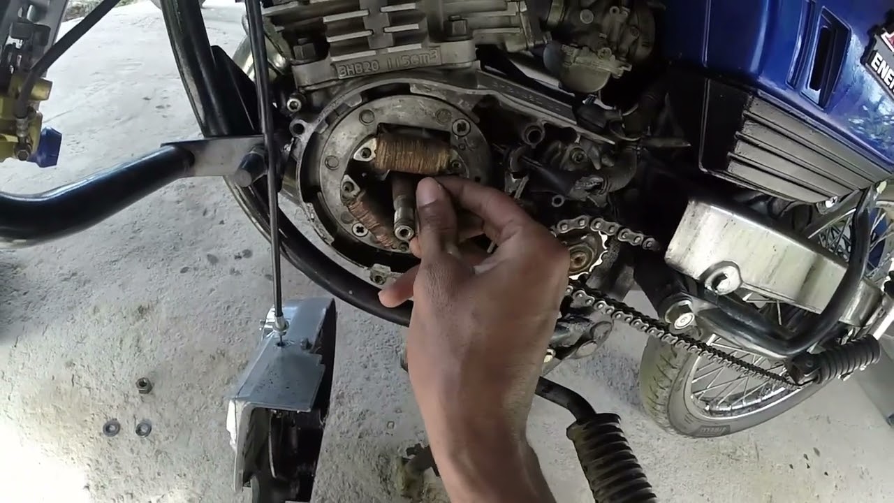 vibración extraña en mi rx 115 ,le cambio la cuña de volante