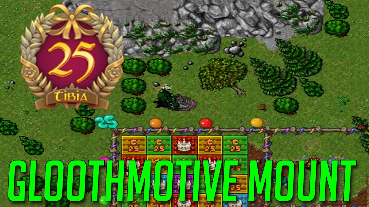 NOWY TIBIJSKI MOUNT - Gloothmotive Mount - TIBIA - 25th Anniversary Tibia!