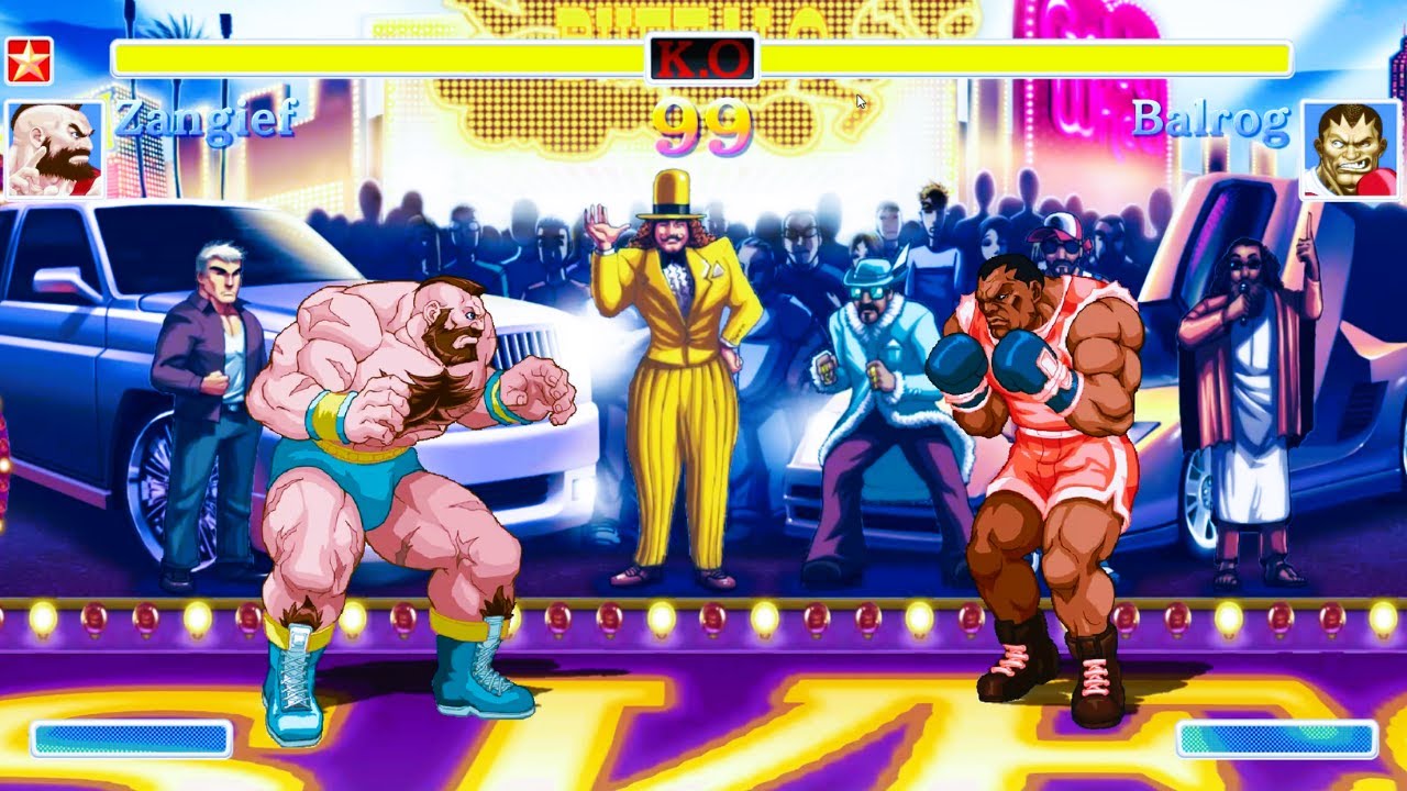 Zangief vs Balrog (Hardest) Street Fighter 2..