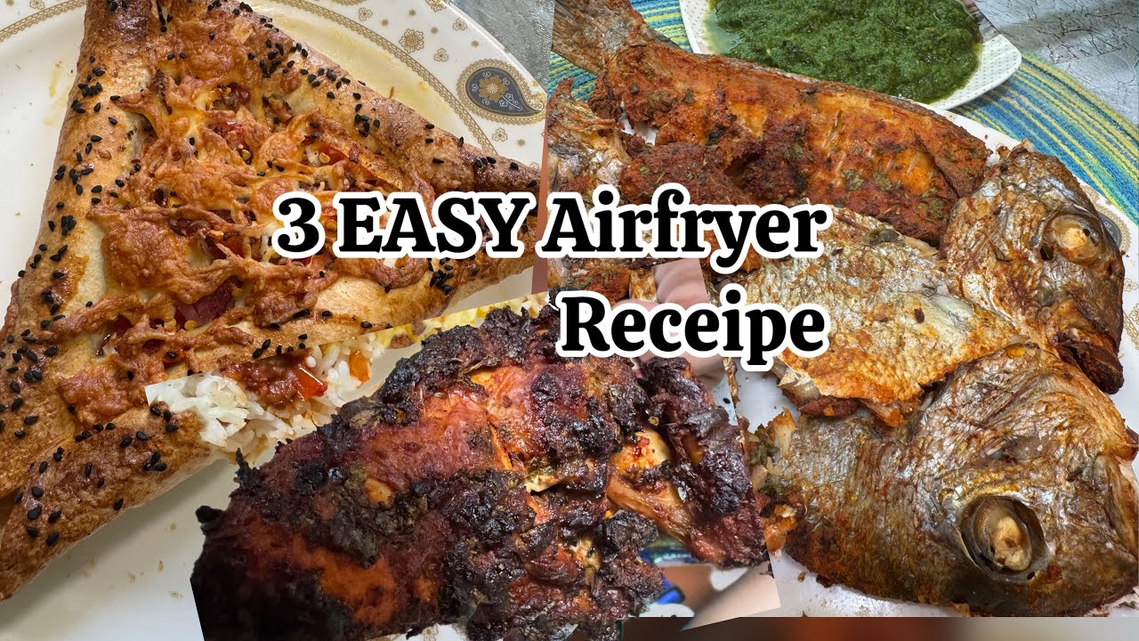 Airfryer Easy 3 yummy Receipes👆Make your life is with Nutricook Airfryer🫠