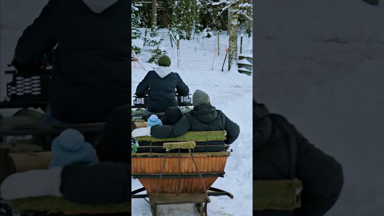 Åker släde efter fyrhjuling 