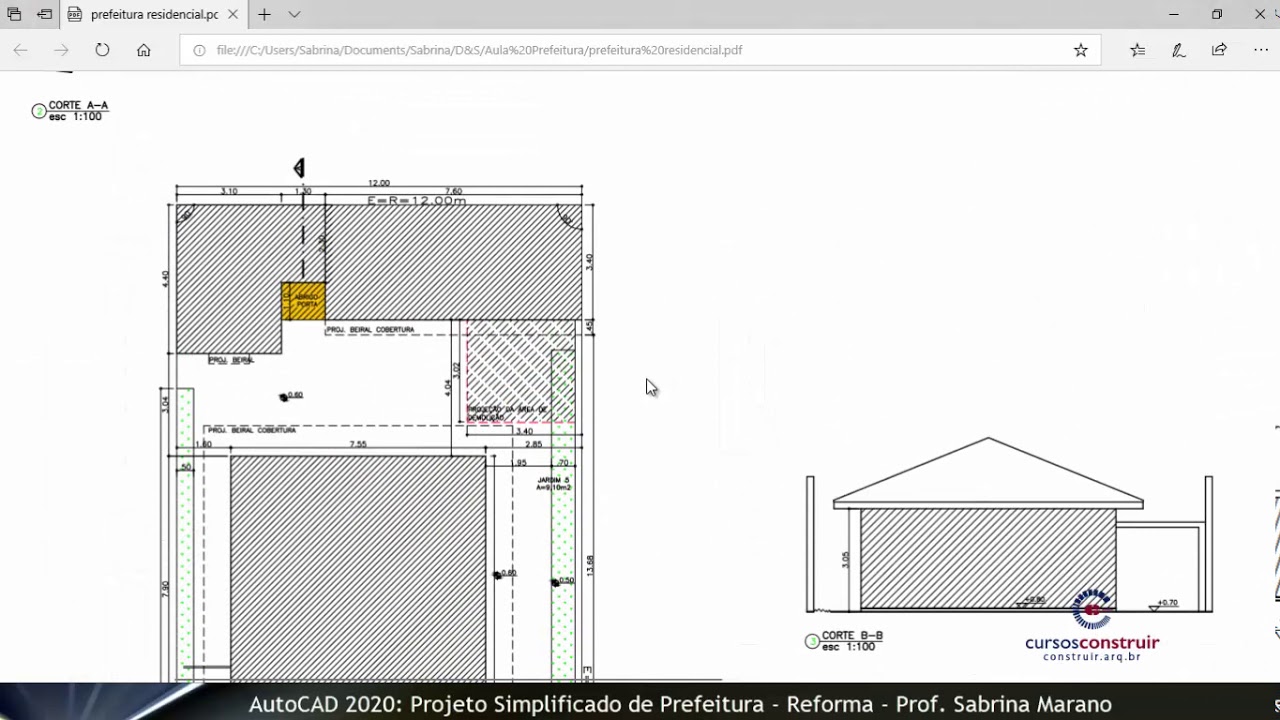 AutoCAD 2020 Aula 2/18: Projeto Completo X Projeto Simplificado de Prefeitura