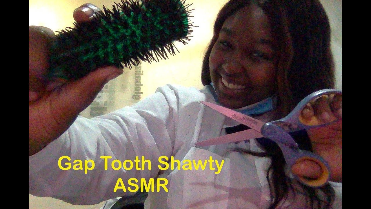 FAST and AGGRESSIVE ASMR Haircut p.2 (Brushing Hair) (Mouth Sounds) (Unintelligible Whispering)