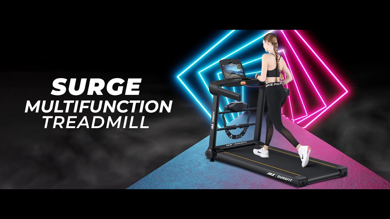 91-Durafit Surge Multifunction 5 HP Peak BLDC Motorized Treadmill