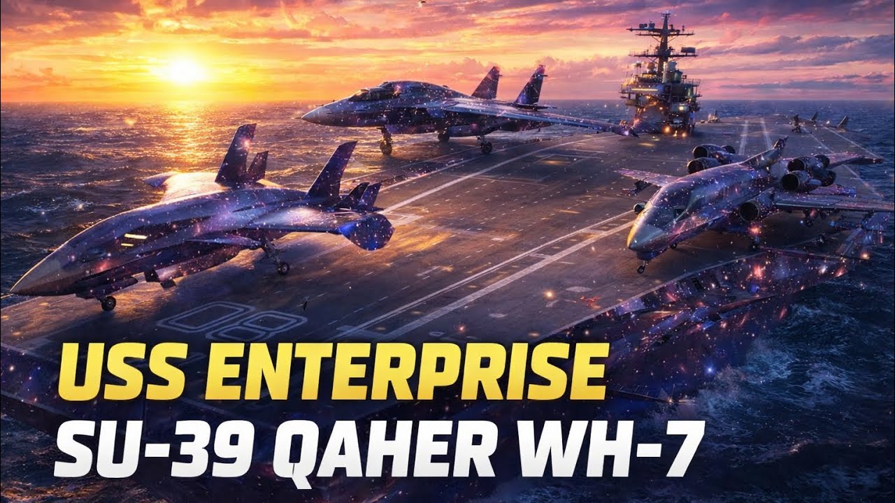 USS Enterprise with SU-39 Qaher and WH-7 🔥🔥 Best ACV Build ✊ Modern Warships