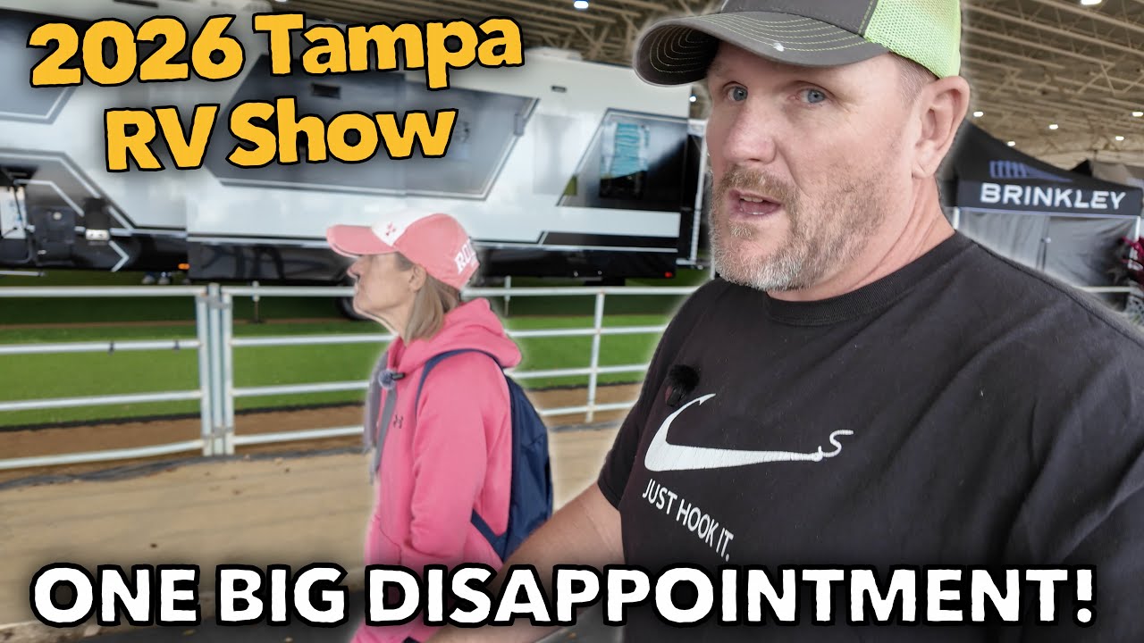 Day 2 of the Tampa Florida RV Supershow... NEW MAJOR FURRION A/C REVEAL!