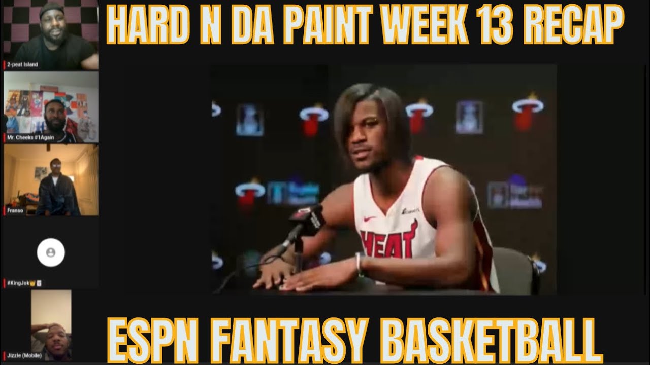 ESPN Fantasy Basketball *HARD N DA PAINT* Week 13 Recap, Jimmy Butler Torn ACL, & More #review #nba 
