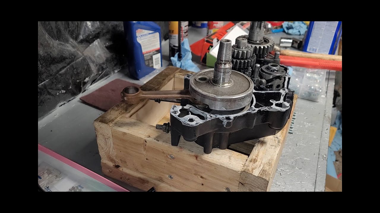 1984 kawasaki kdx 200 нижняя часть, ремонт, часть № 2