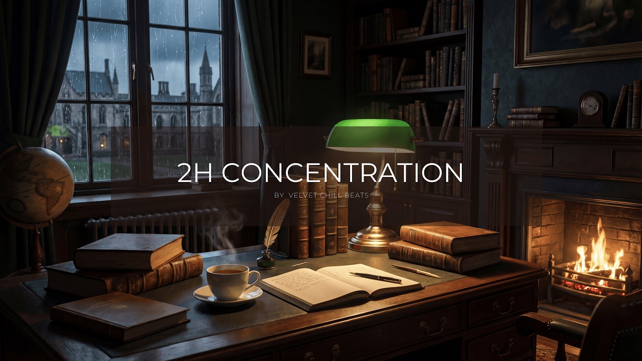 2 Hours Dark Study Music for Deep Concentration