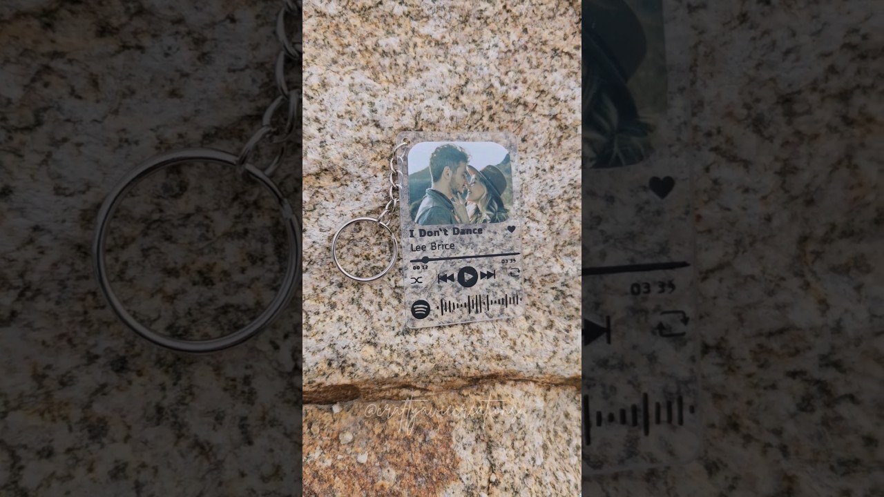 Creating a customizable Spotify keychain #spotifykeychain #shortsviral #shortsfeed #shortfeed