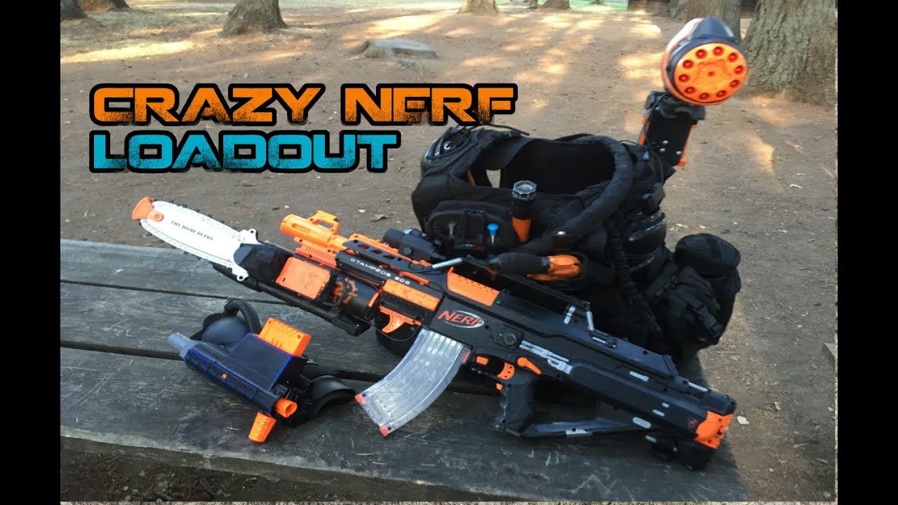 INSANE NERF LOADOUT! Ire Stampede ECS-18, Shoulder Blaster, Underarm Rampage! | Walcom S7