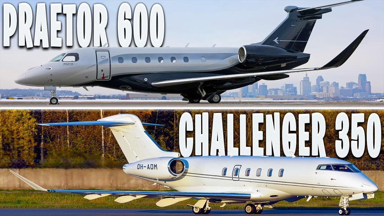 Embraer Praetor 600 против Bombardier Challenger 350