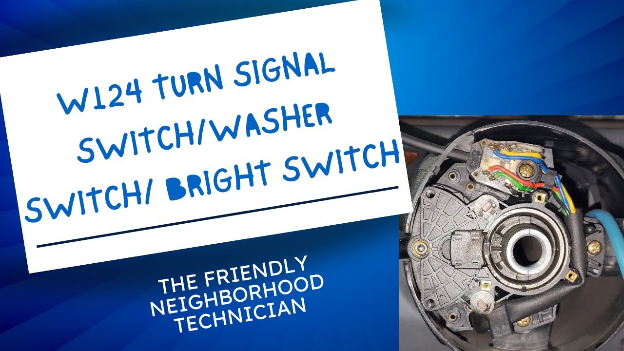 W124 Turn Signal Switch, Wiper Switch, Bright Switch