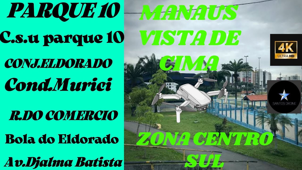 Manaus vista de cima Parque 10 #Manaus #drone #amazonia #brasil #amazonaffiliate #4k #brazil
