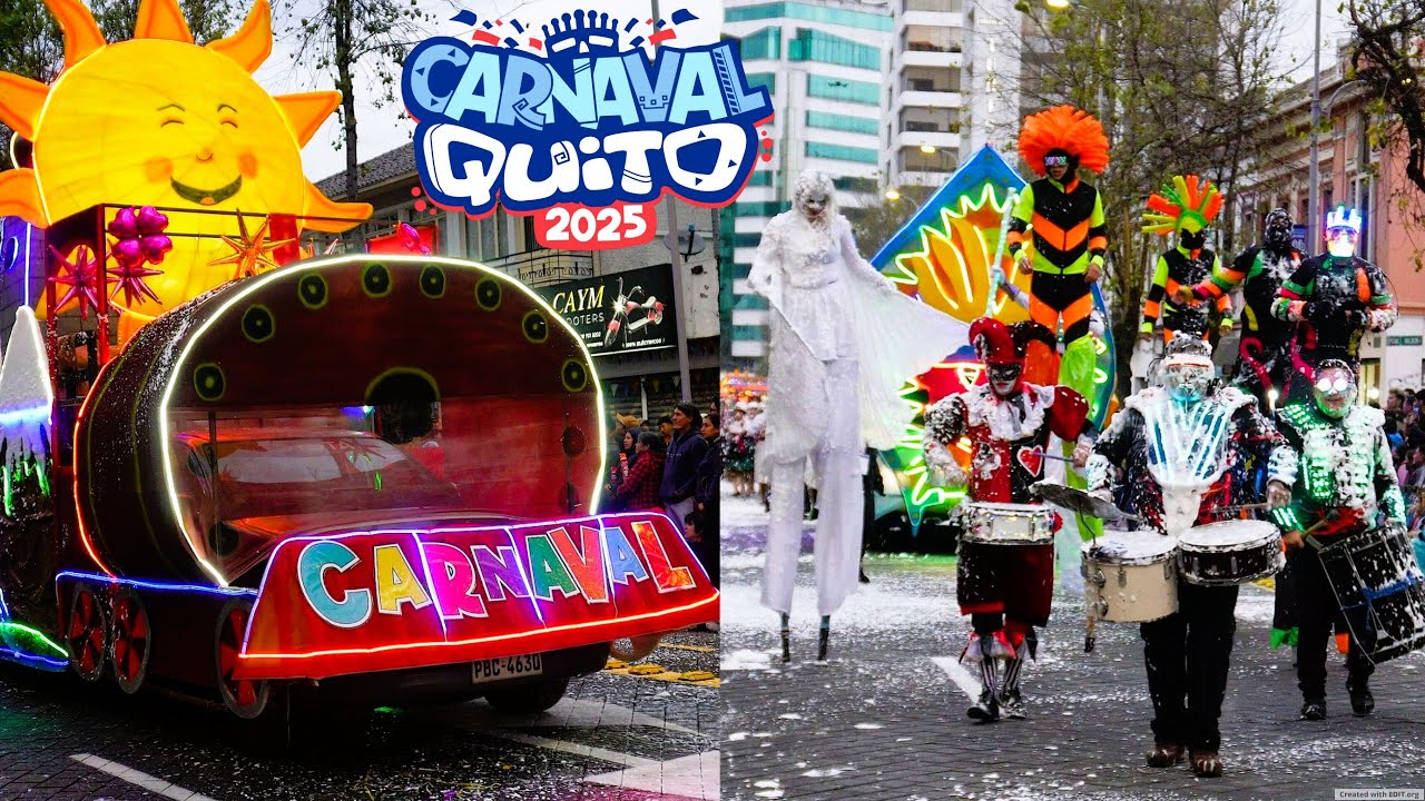 🎇 ¡EL MEJOR CARNAVAL DE QUITO! | Carnaval de Luces y Colores 2025 - ¡No te lo puedes perder! 😲