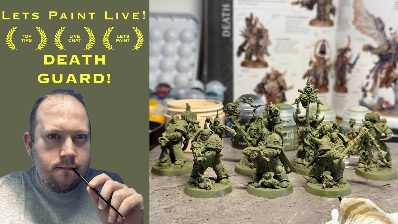 Painting the Death Guard Kill Team LIVE