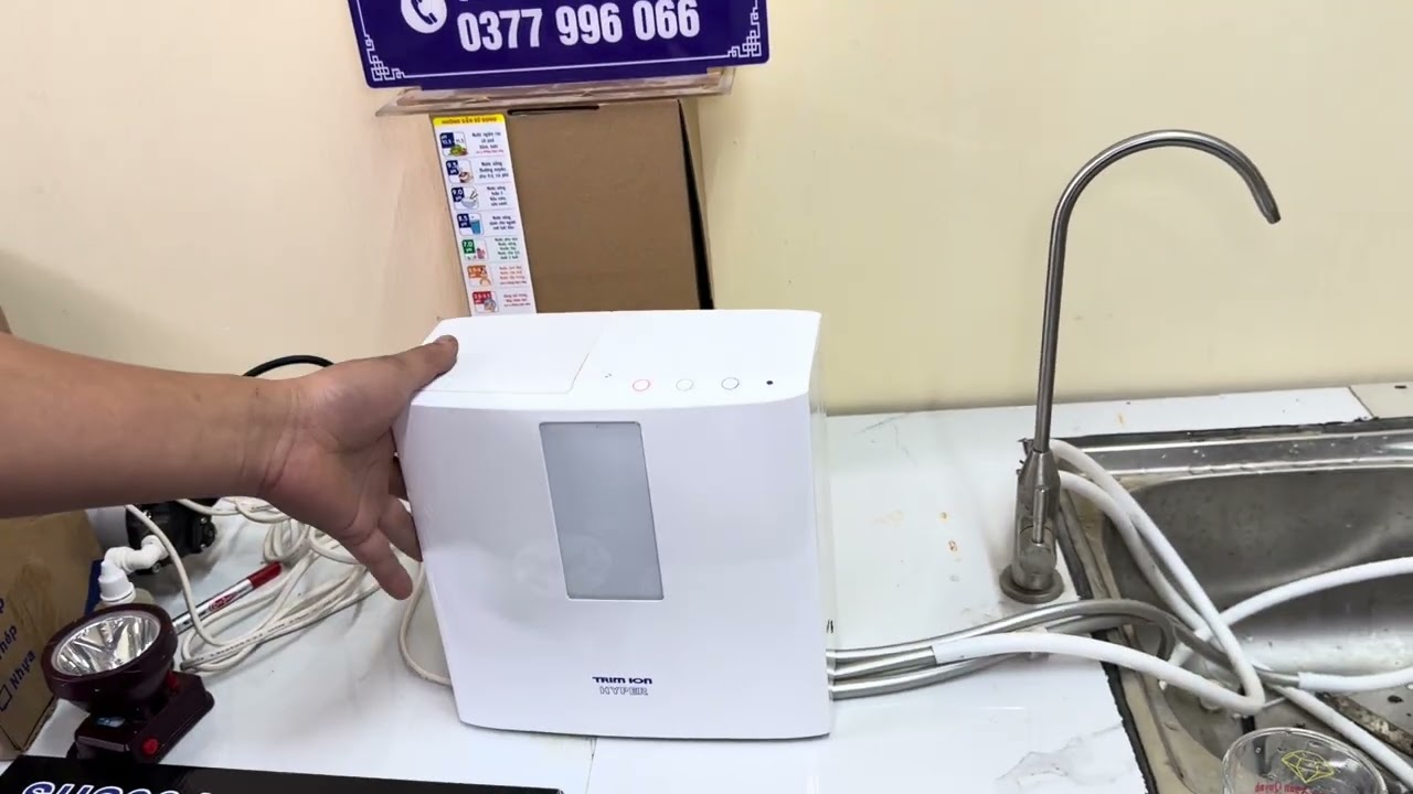 LỌC NƯỚC ION KIỀM TRIM ION HYPER, 5 tấm điện cực, 7 loại nước kiềm siêu tốt cho sức khoẻ