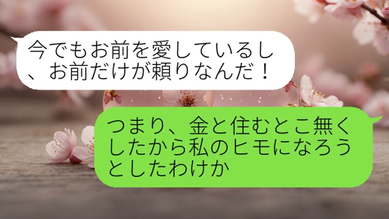 【LINE】離婚後も自信満々な元夫。復縁を迫られ本当の事情を伝えると、彼の態度は一変した…