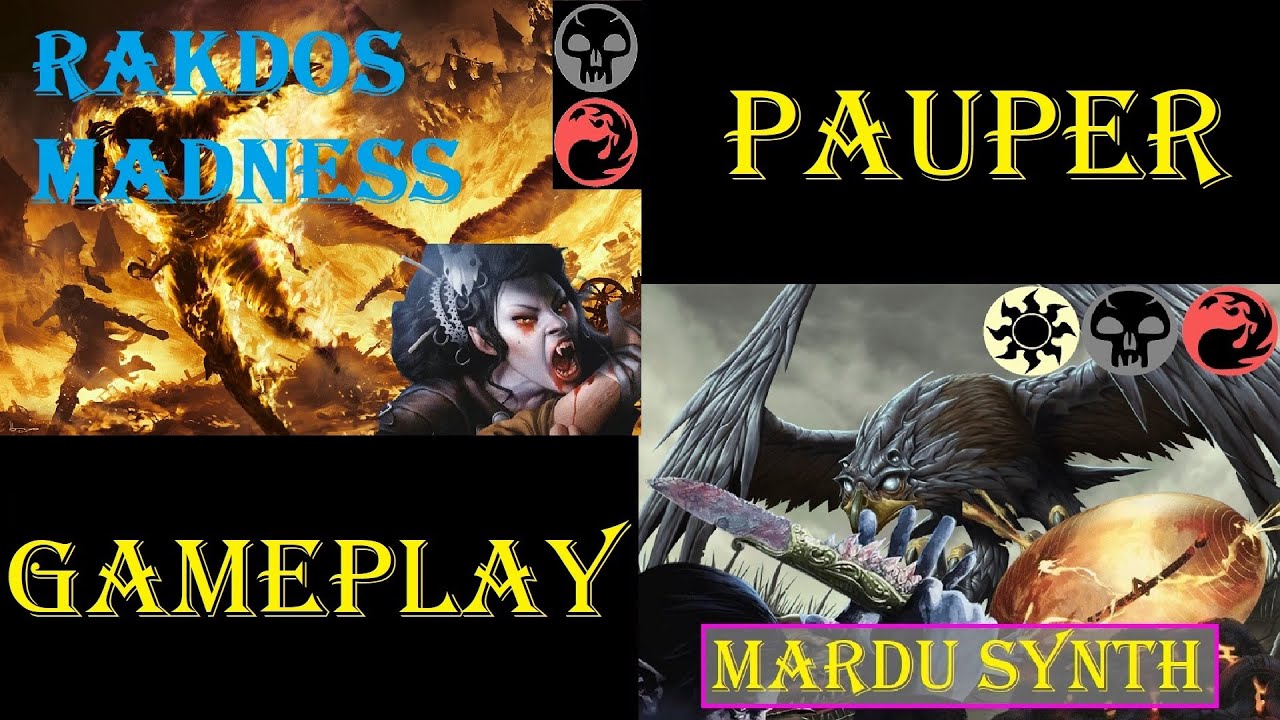 Rakdos Madness / Burn Vs Mardu Synthesizer [PAUPER] | Gameplay Ao Vivo #mtgpauper #mtgpaupergameplay