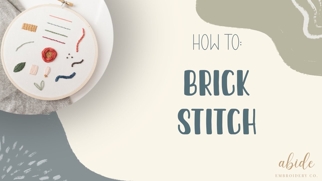 Embroidery Tutorial—How To: Brick Stitch