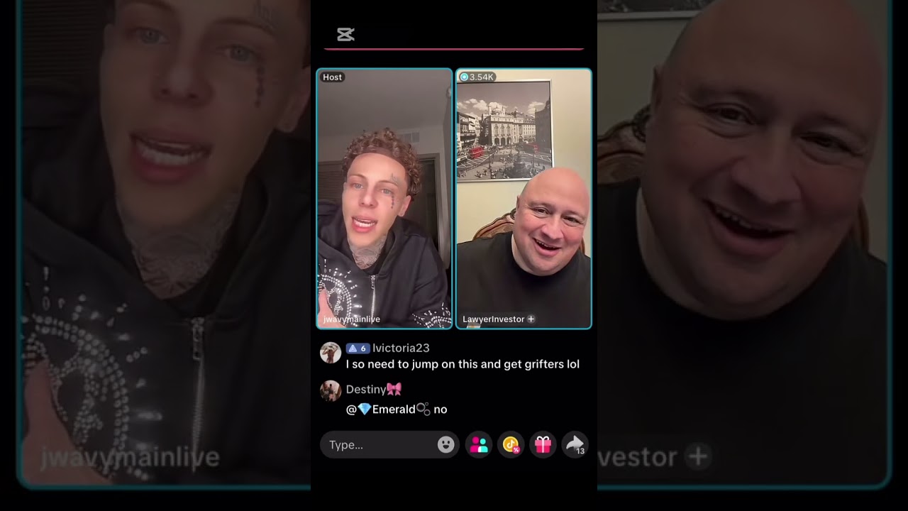 Jwavy / Kiara Friday TikTok live videos 
