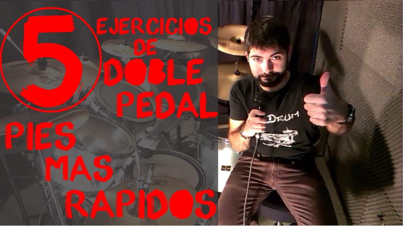 DOBLE PEDAL BATERÍA - 5 EJERCICIOS BÁSICOS (Pies más rápidos) HD