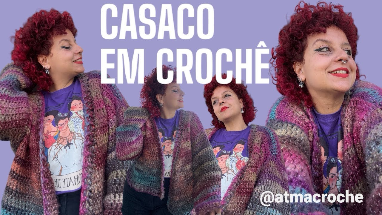 CASACO EM CROCHÊ PASSO A PASSO