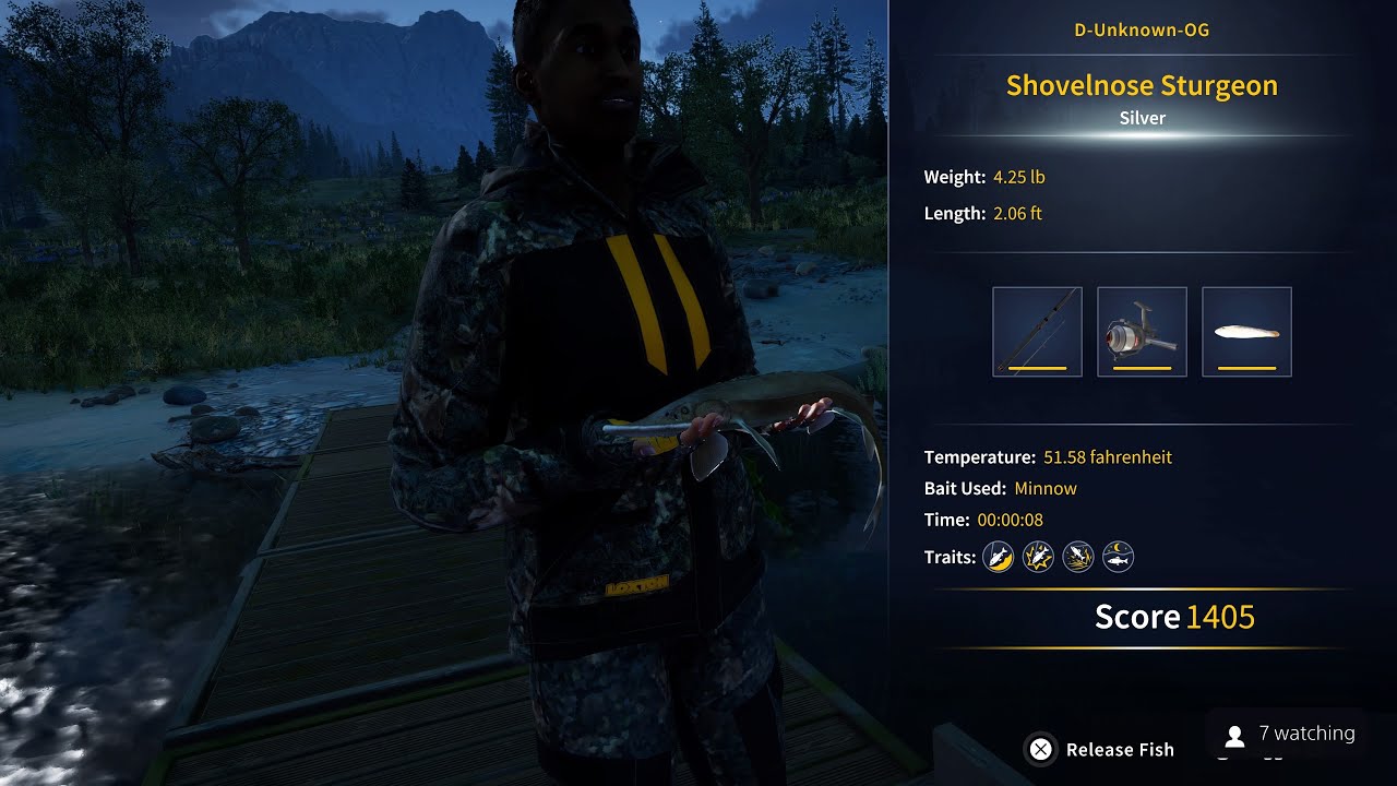 Diamond’s Peak Fishing Challenge 1 - Catch A Sliver Rank Sturgeon - COTW : The Angler