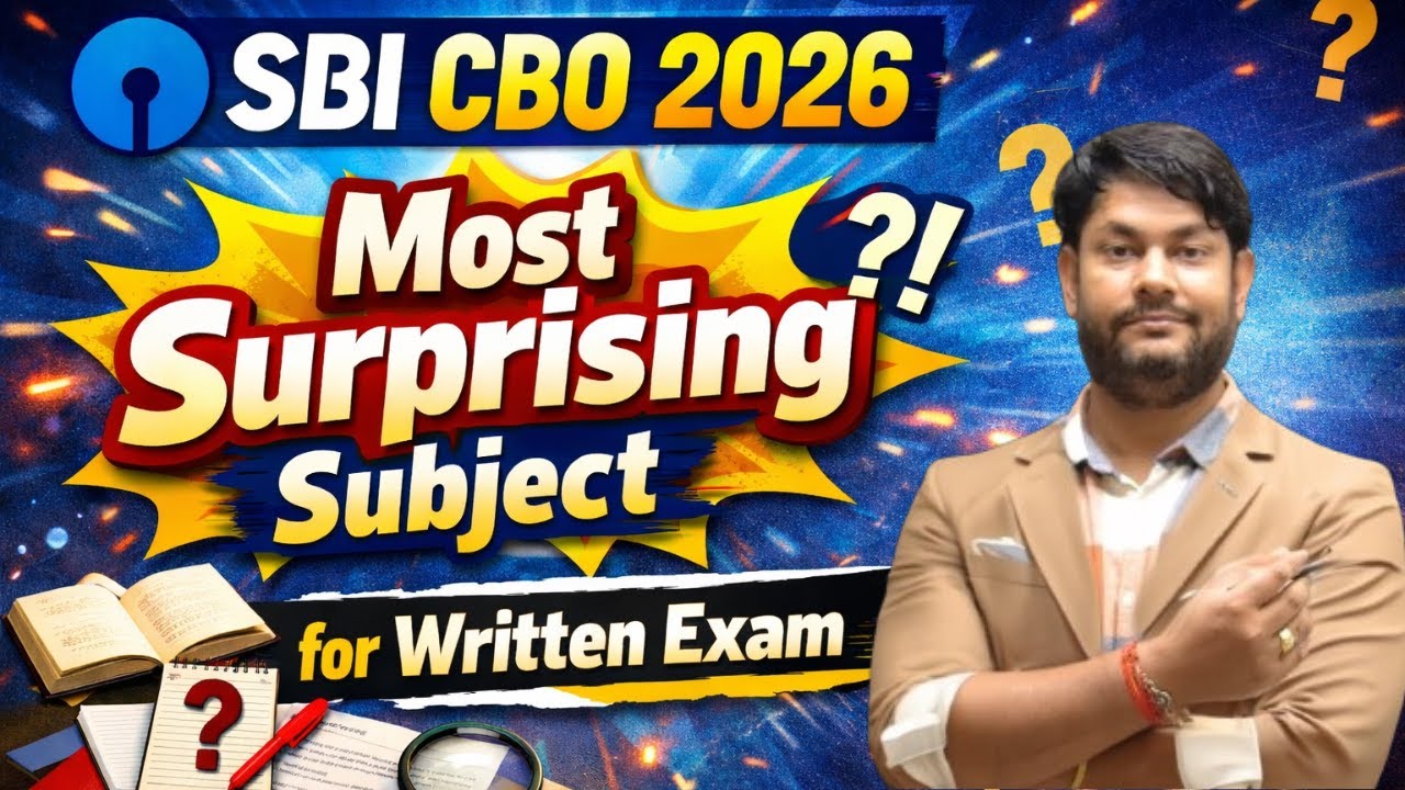 SBI CBO 2026 | Surprise Subject in Written Exam | Can you Score 100% | check here