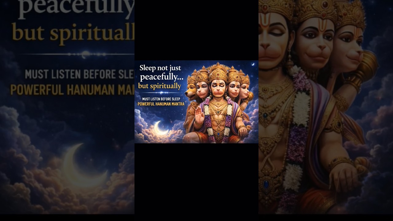 Sleep Not Just Peacefully… But Spiritually | Powerful Hanuman Mantra | Must Listen Before Sleep