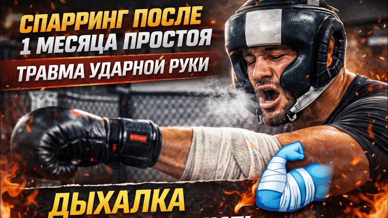 Бью лапы после спаррингов 2ч.￼ 