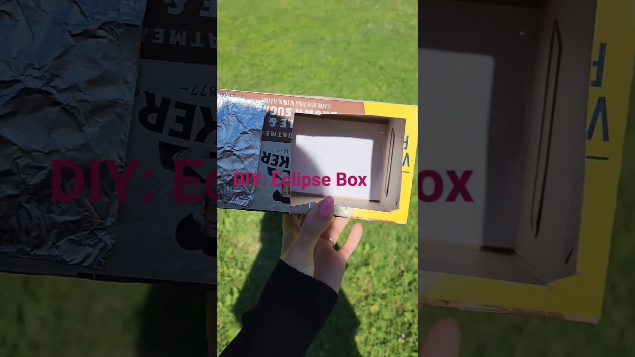 Eclipse Pin Hole Projector! #short 💚( ask your parents before viewing)
