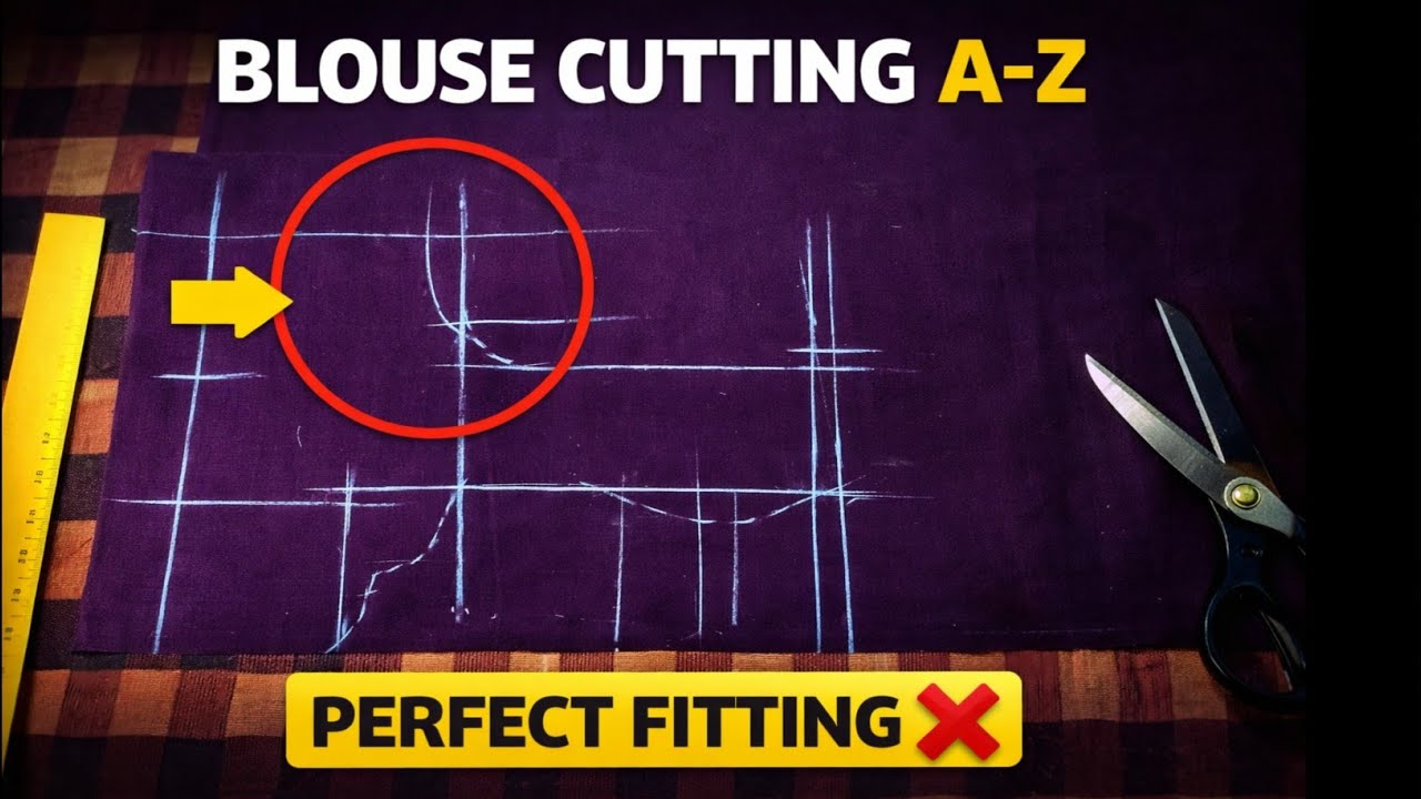 Blouse Cutting A to Z | Pehli Baar Me Perfect Fitting Ka Secret 🤫 Front + Back