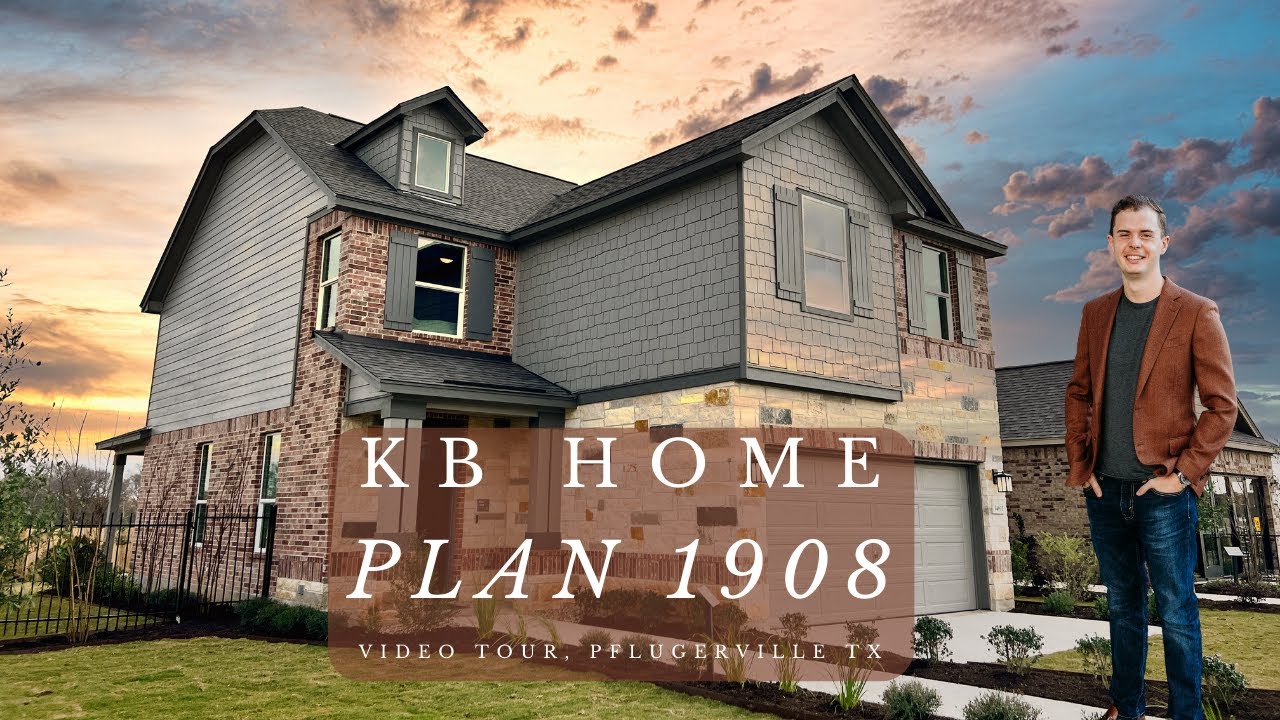 KB Home Plan 1908 | 3-4 Bedroom 2.5 Bath 1908 sqft | Village at Northtown | Pflugerville Texas