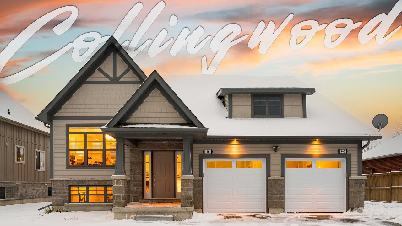A real estate listing on 34 Findlay Drive, Collingwood, Ontario.
