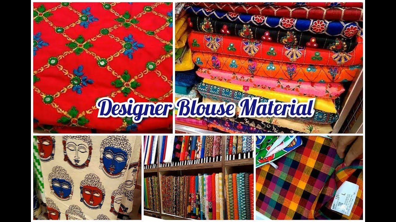 Beautiful Blouse Material To Match All Sarees || Latest Fabric Collections With Price