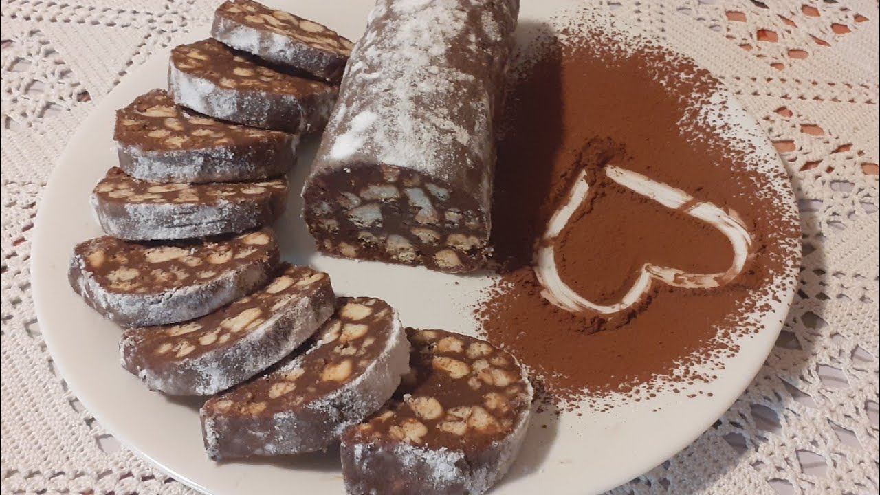 Čokoladna salama bez jaja  i jako jednostavno za pripremu