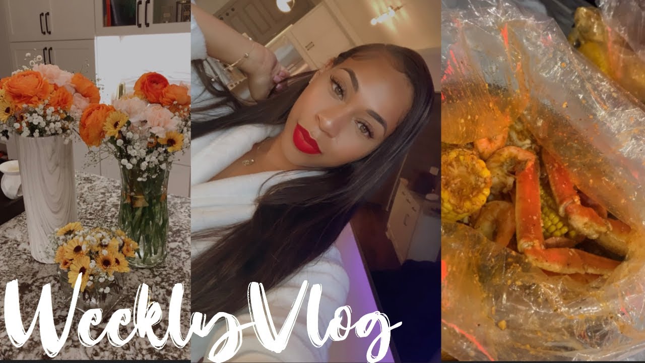 VLOG|DOING REGULAR THINGS, DATE NIGHT, GOT SOME NEW CLOTHES & NEW FLOWERS, HENNY + CHAMPAGNE? OMG