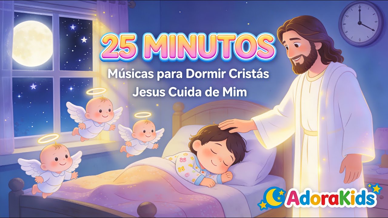 Especial Soninho🌙 Jesus Guarda Meu Sono | 25 MINUTOS de Canções de Ninar Cristãs | AdoraKids