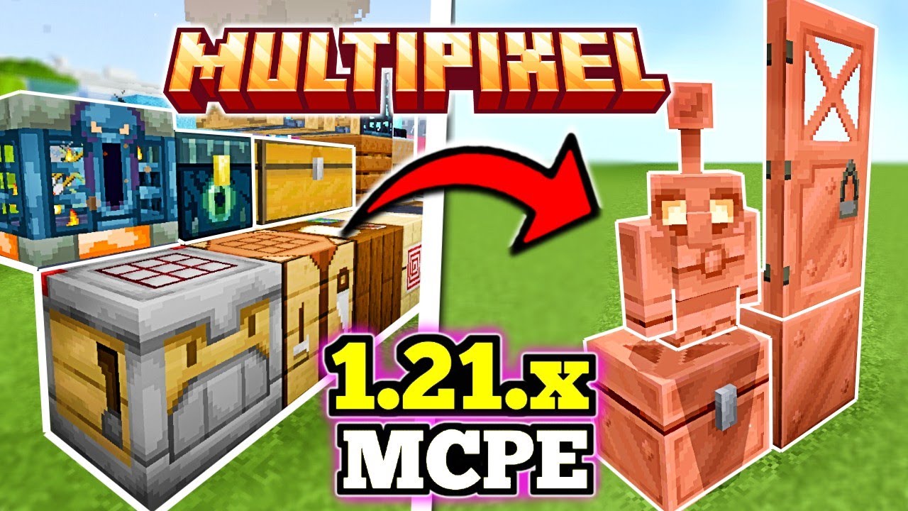 🟢 MULTIPIXEL 32x para MCPE 1.21.130! | MEJORA LA RESOLUCI&Oacute;N DE TU MCPE!!