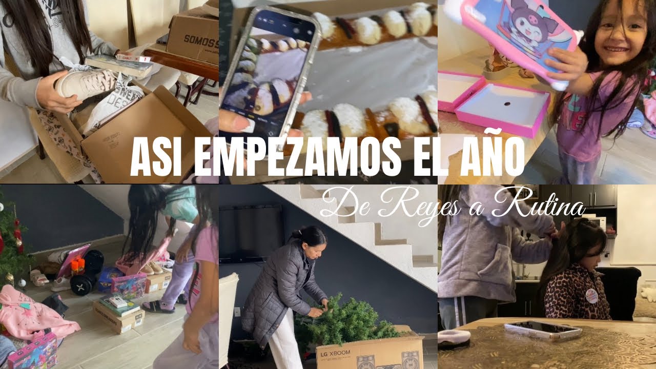 De la ilusión del Día de Reyes al regreso a clases | Vlog familiar+Limpieza✅