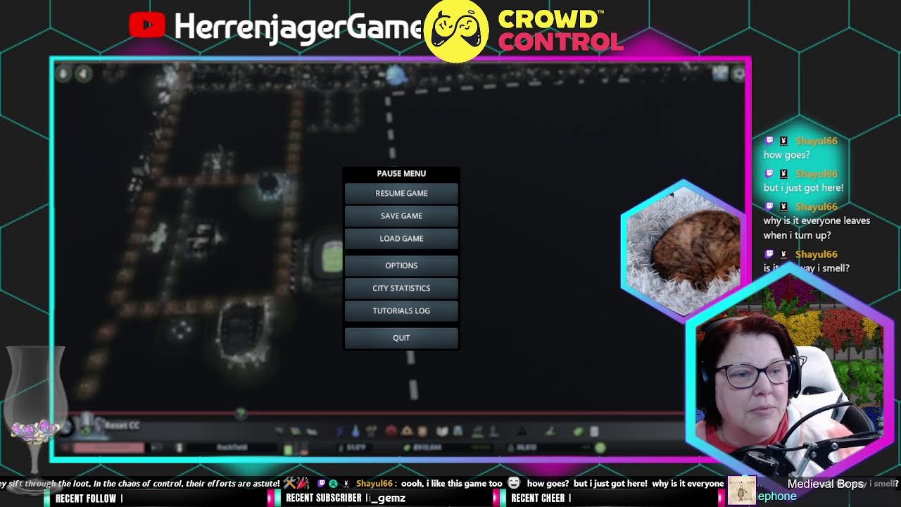 Crowd Control Chaos Saturday | free coins | Cities:Skylines | CatCam | !caff