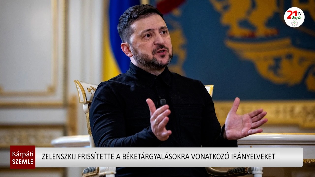 Zelenszkij frissítette a béketárgyalásokra vonatkozó irányelveket