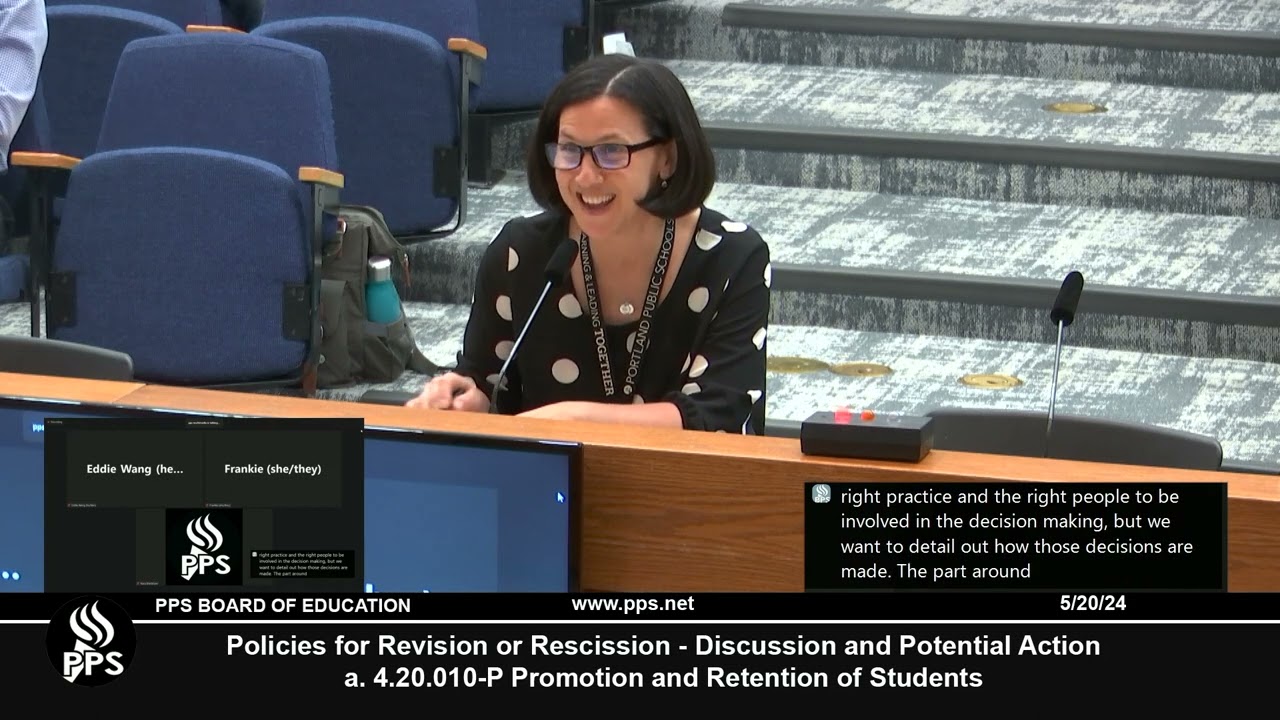 2024-05-20 Board of Education's Policy Committee Meeting